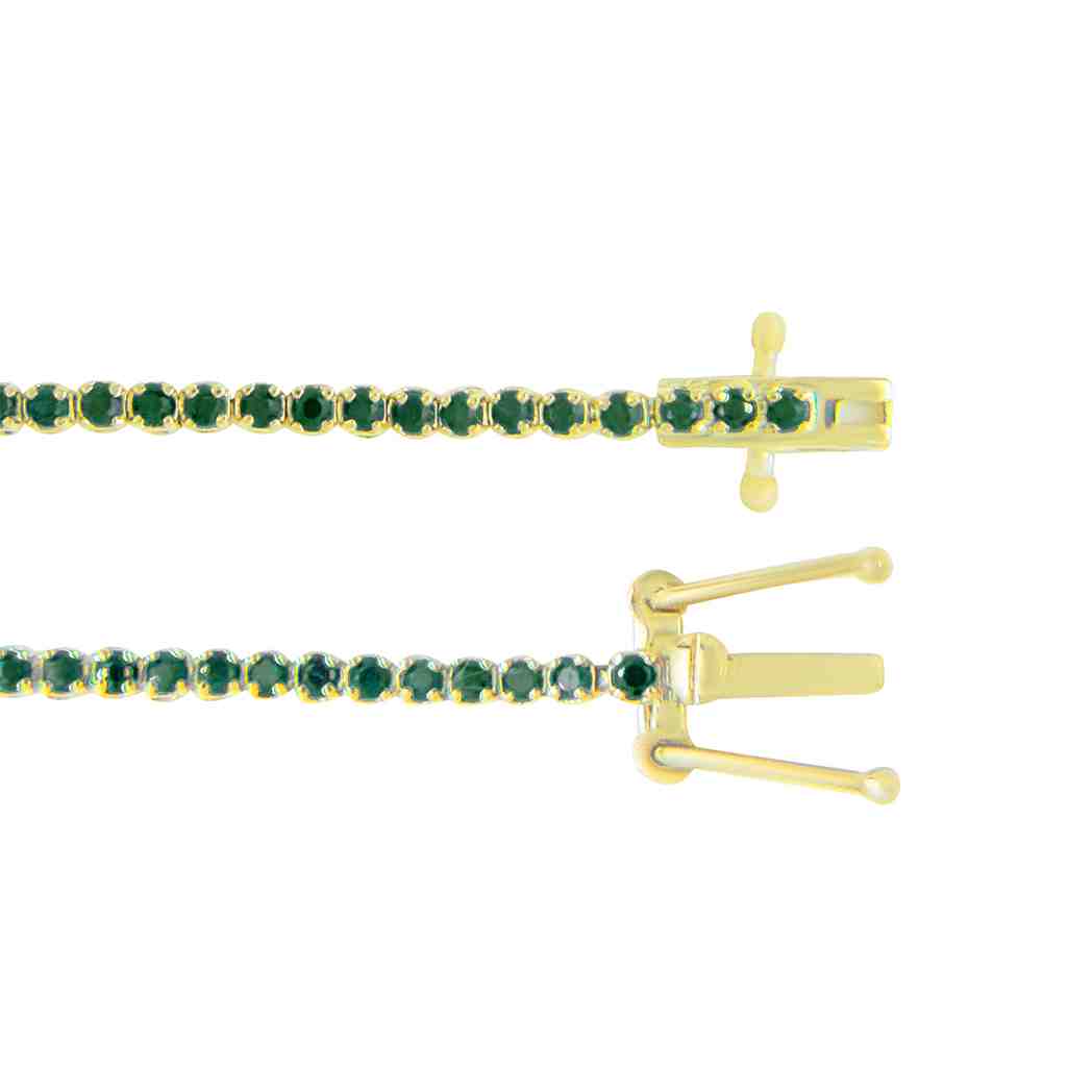 Tiger Prong Tennis Emerald Brecelet BR14A150L7EM